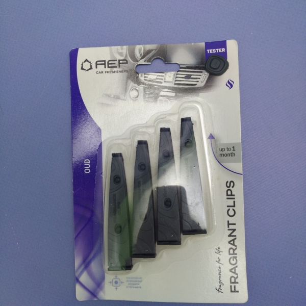 Ароматизатор воздуха на дефлектор FRAGRANT CLIPS (на клипсе) / 4 шт. в комплекте